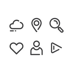  Essential UI Symbols Collection vector