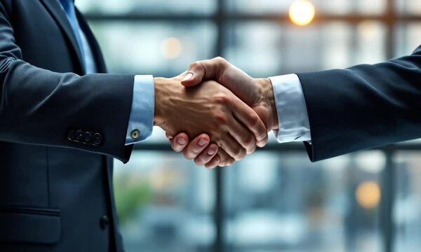 Successful Business Deal Handshake Partnership Agreement