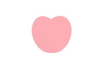 Pink heart paper set on transparent background.