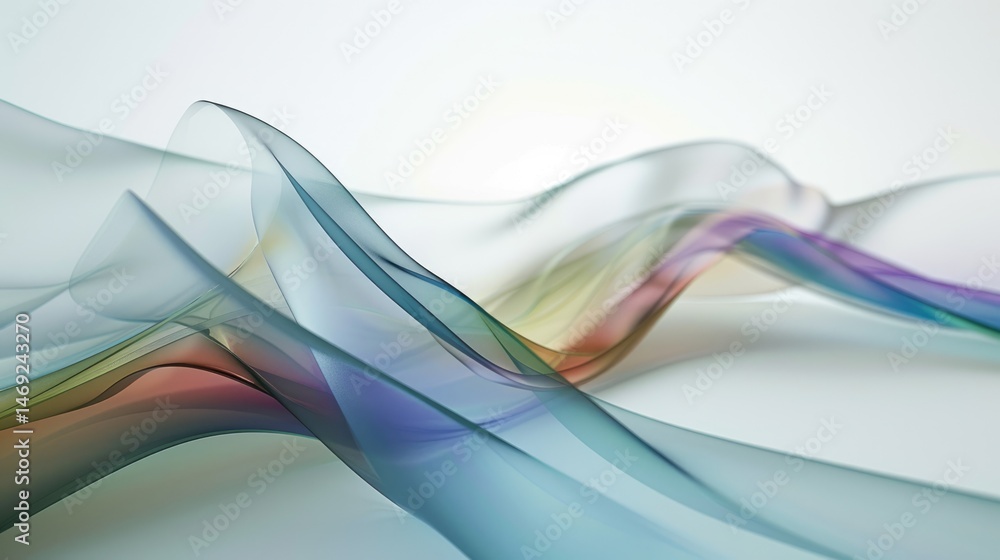 Aufkleber abstract vivid color wave flowing express the energetic texture. seamless texture of vividness curve