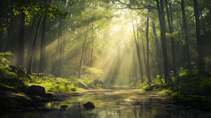 Obraz premium 44. Forest Sunlight