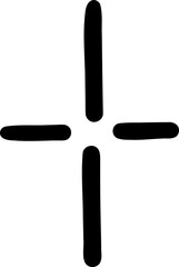 Stylized Four-Point Sparkle Star with Long Tips