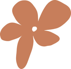 Brown flower, concept of spring, nature and beauty.