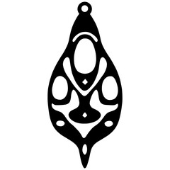 custom wood earrings laser cut svg vector illustration