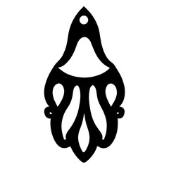 custom wood earrings laser cut svg vector illustration