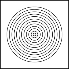 Archery target silhouette vector