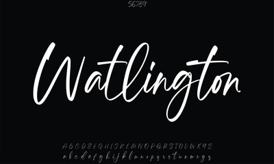 Luxury Watlington alphabet letters font for logo