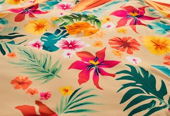 beautiful, vibrant floral pattern with vivid colors, creating a lively and energetic atmosphere.
