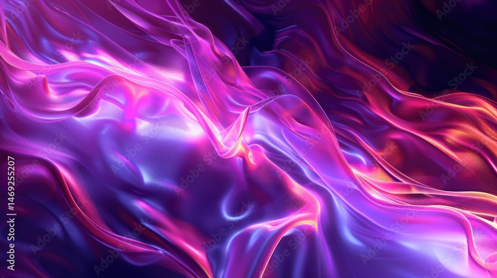 Poster abstract vivid color wave express and emphasize energetic signal. seamless texture of vividness curv