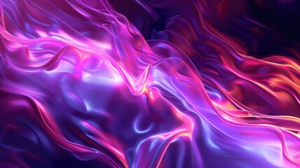 Obraz premium Abstract vivid color wave express and emphasize energetic signal. Seamless texture of vividness curve swirling convey sense of harmony and wonderful scene perfect for effect and graphic design. AIG53.