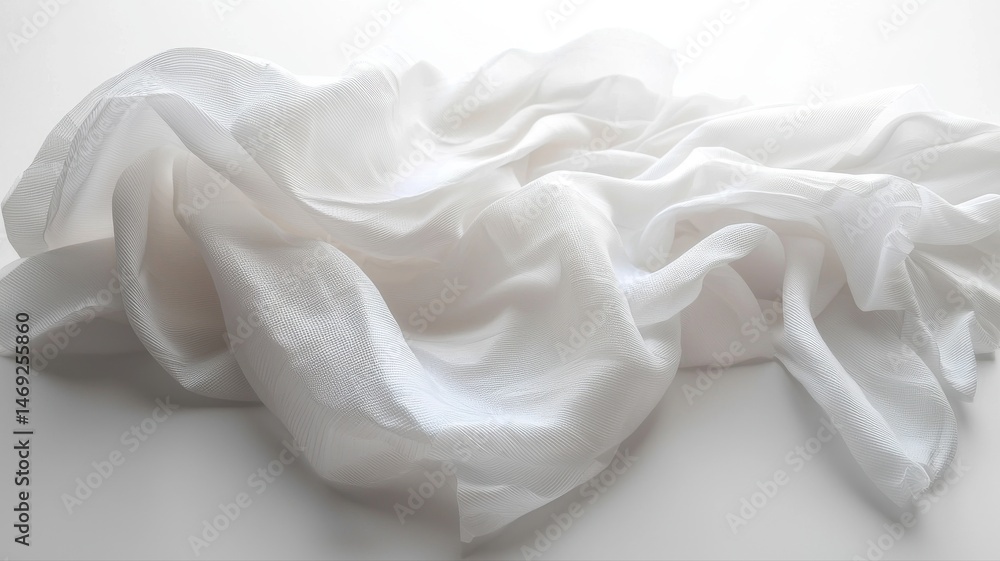 Poster abstract white fabric drape background background abstract white fabric textile texture cloth soft