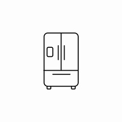 double fridge icon sign vector