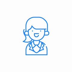 female doctor icon sign vector