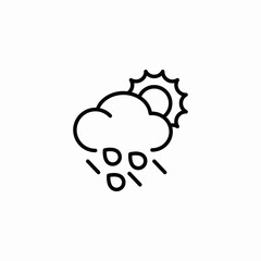 heavy shower icon sign vector