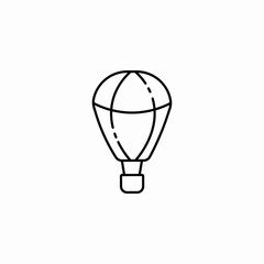 hot balloon icon sign vector