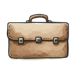 old brown suitcase