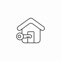 house key icon sign vector