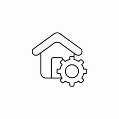 house settings icon sign vector