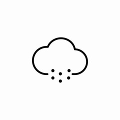 light snow icon sign vector