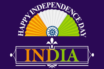 78 year Happy independence day India. Template Design, Illustration design, wallpaper, card, banner.