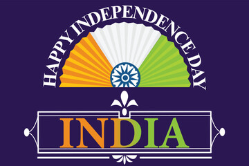 78 year Happy independence day India. Template Design, Illustration design, wallpaper, card, banner.
