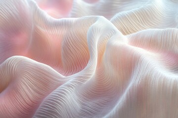 Background reveals dreamy thread of soft ripple pull