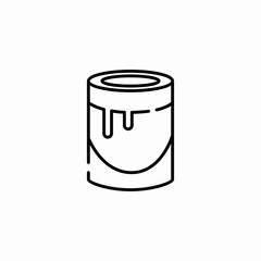 paint bucket spill icon sign vector