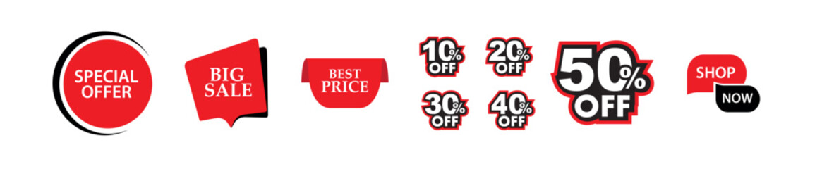 stickers with sale discount text	