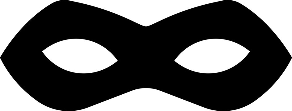 Face mask icon in flat style.