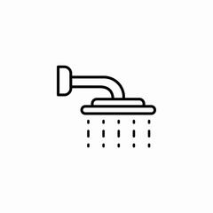 shower head icon sign vector