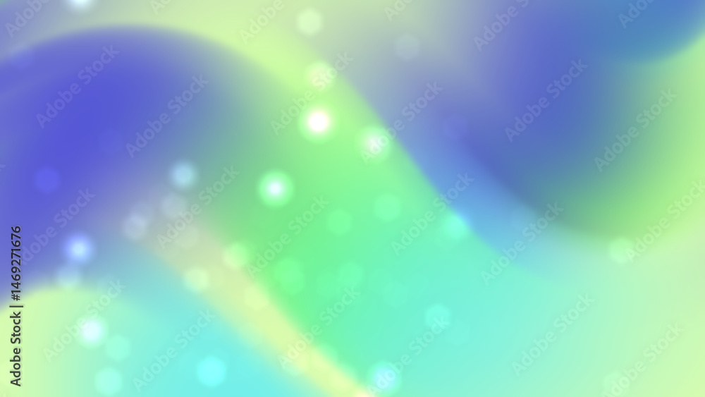 Poster blurry, abstract graphic design with blended pastel colors and soft light effects. the design uses s