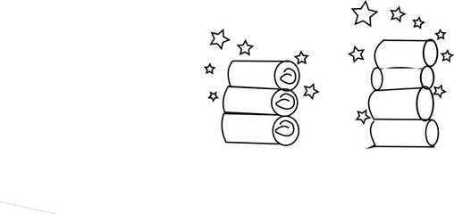  Modern clothes line icon in trendy style