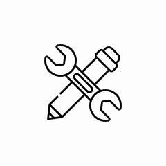 tools repair icon sign vector
