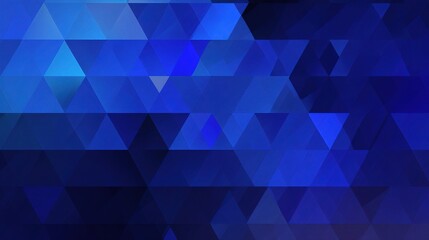 Obraz premium Abstract Triangular Design in Dark Blue Color Gradient Background