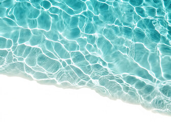 Top view waves on the sand beach, summer holiday vacation concept, isolated on white and transparent background.PNG