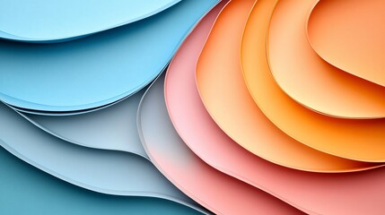 Abstract colorful wave pattern, with a gradient effect and curved shapes