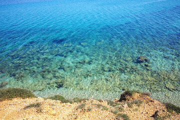 Kassandra coastline near town of Nea Fokea, Chalkidiki,Greece