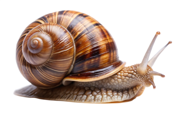 snail isolated on white background