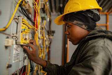 Women's Empowerment Vocational Class Learning Electrical Wiring and Plumbing Repairs in Hands-On Training Session
