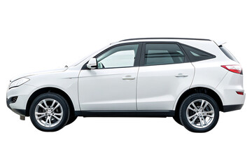 Family car,Luxury SUV isolated on transparent and white background.PNG