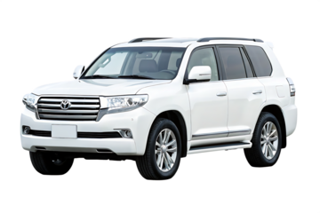 Family car,Luxury SUV isolated on transparent and white background.PNG