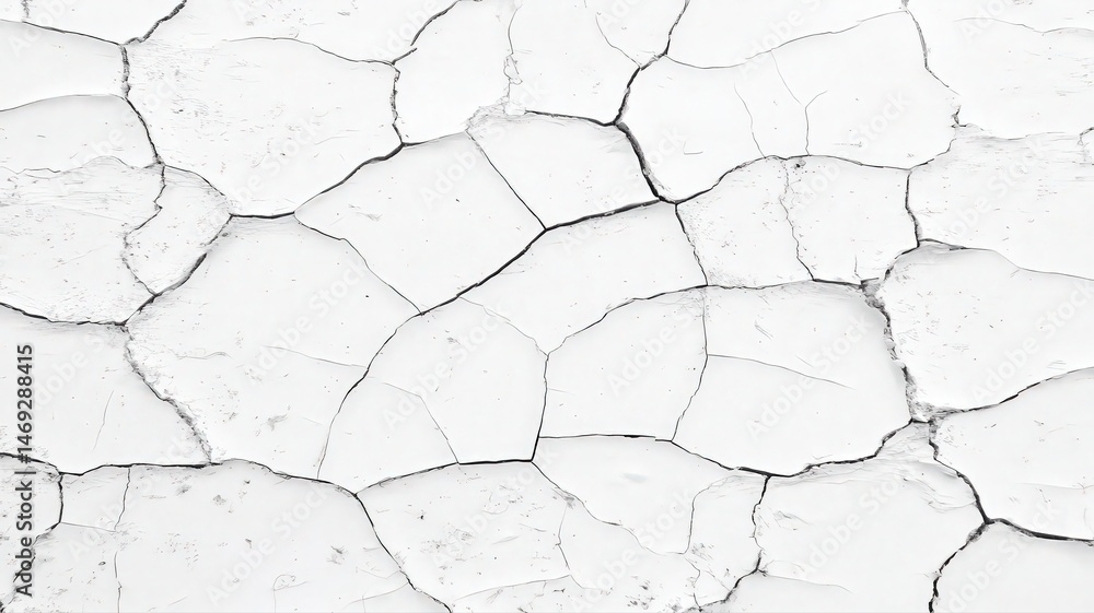 Poster close up white crystalline surface with dark grain boundaries forming irregular polygons abstract mi