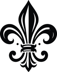 Heraldic Fleur de Lis Symbol