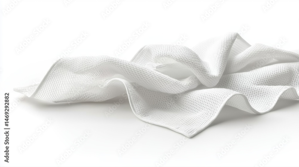 Poster abstract white crumpled fabric texture background white fabric crumpled texture background abstract