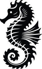 Regal Heraldic Seahorse