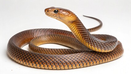 Fototapeta premium Central Ranges Taipan on studio background 