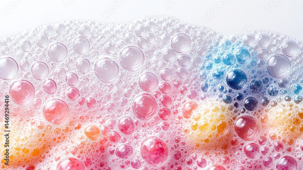 Poster vibrant colorful soap bubbles abstract background texture bubbles soap texture abstract background