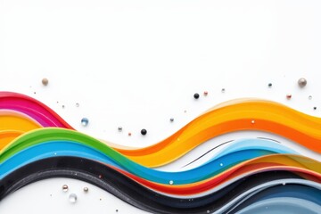 Colorful Abstract Wave Background