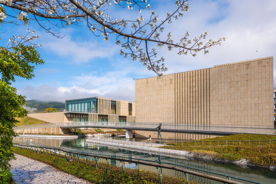 Nagasaki Prefectural Art Museum located in Nagasaki, Kyushu, Japan