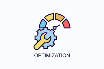 Optimization Isolated Vector, Icon Or Logo Sign Symbol Illustration